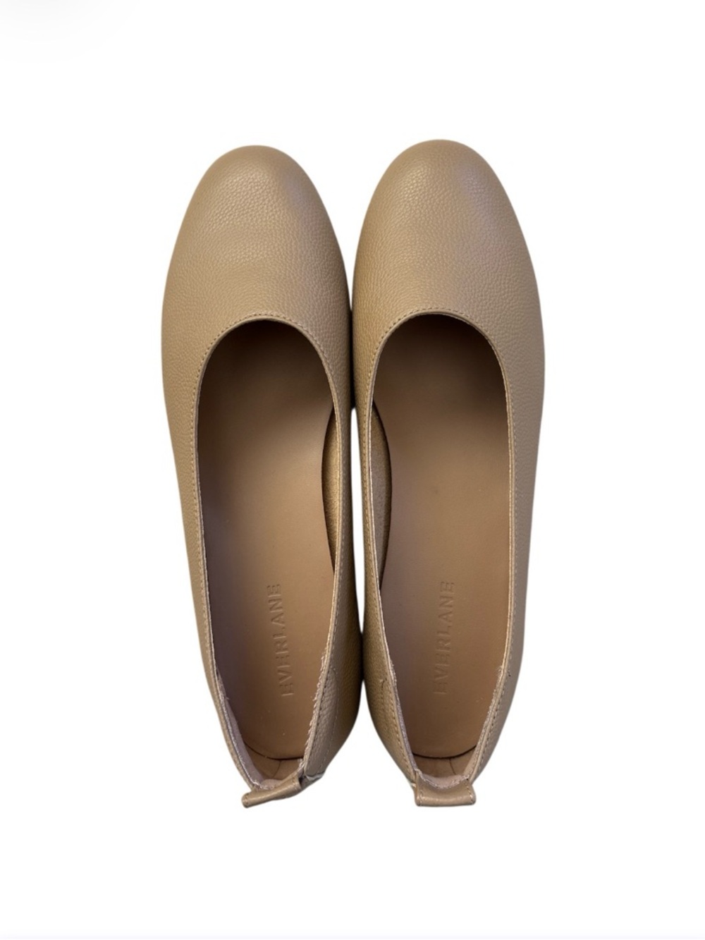 Everlane Tan Leather Ballet Flats 8 NWOB - Picture 7 of 11
